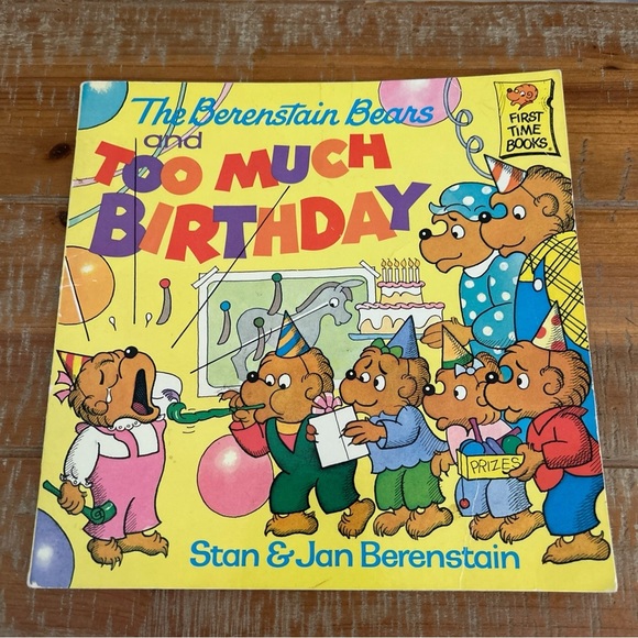 The Berenstain Bears First Time Book Lot(3) Strangers, Junk Food, Birthday 85-86 - Picture 6 of 12